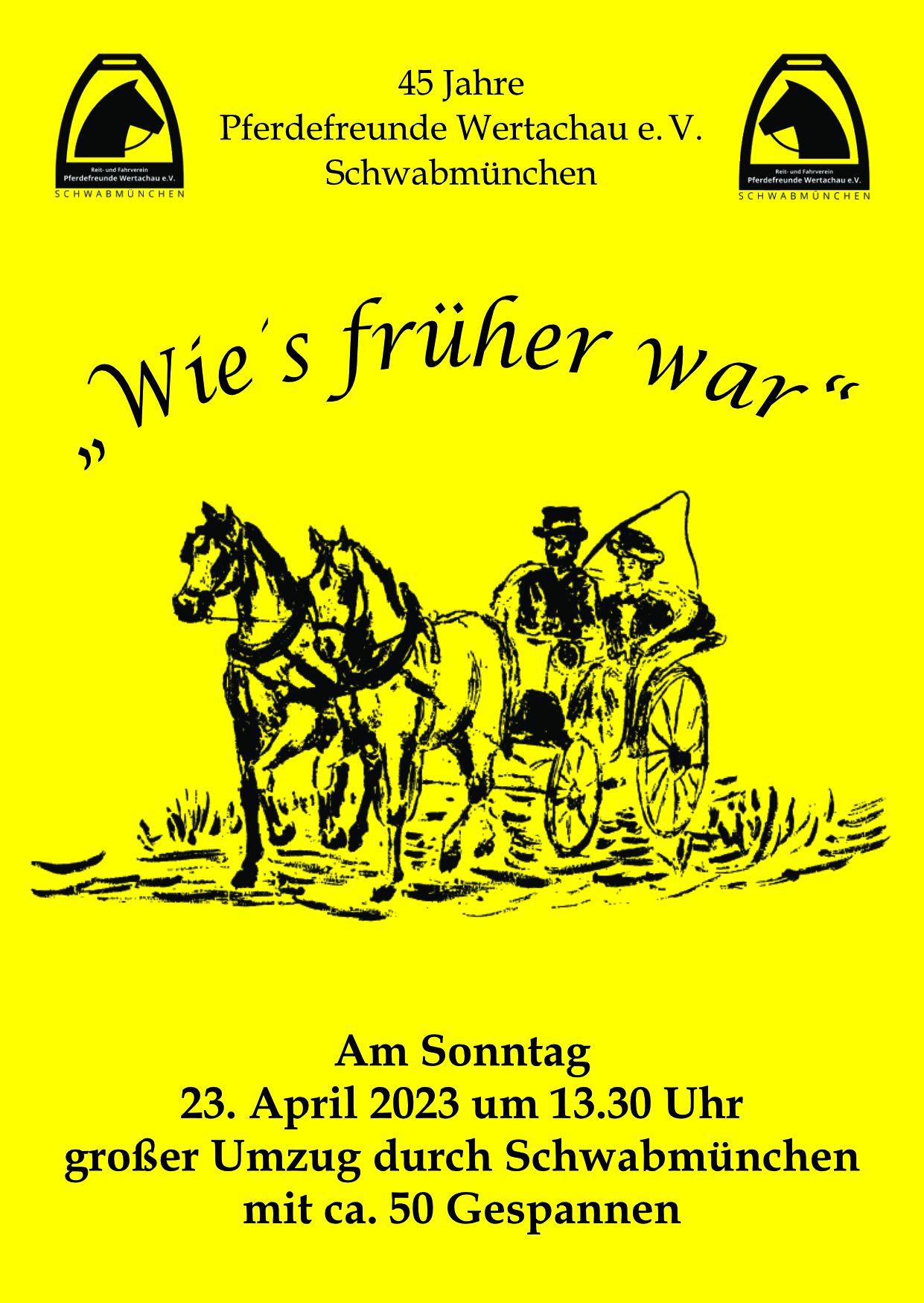 Kutschenumzug Plakat